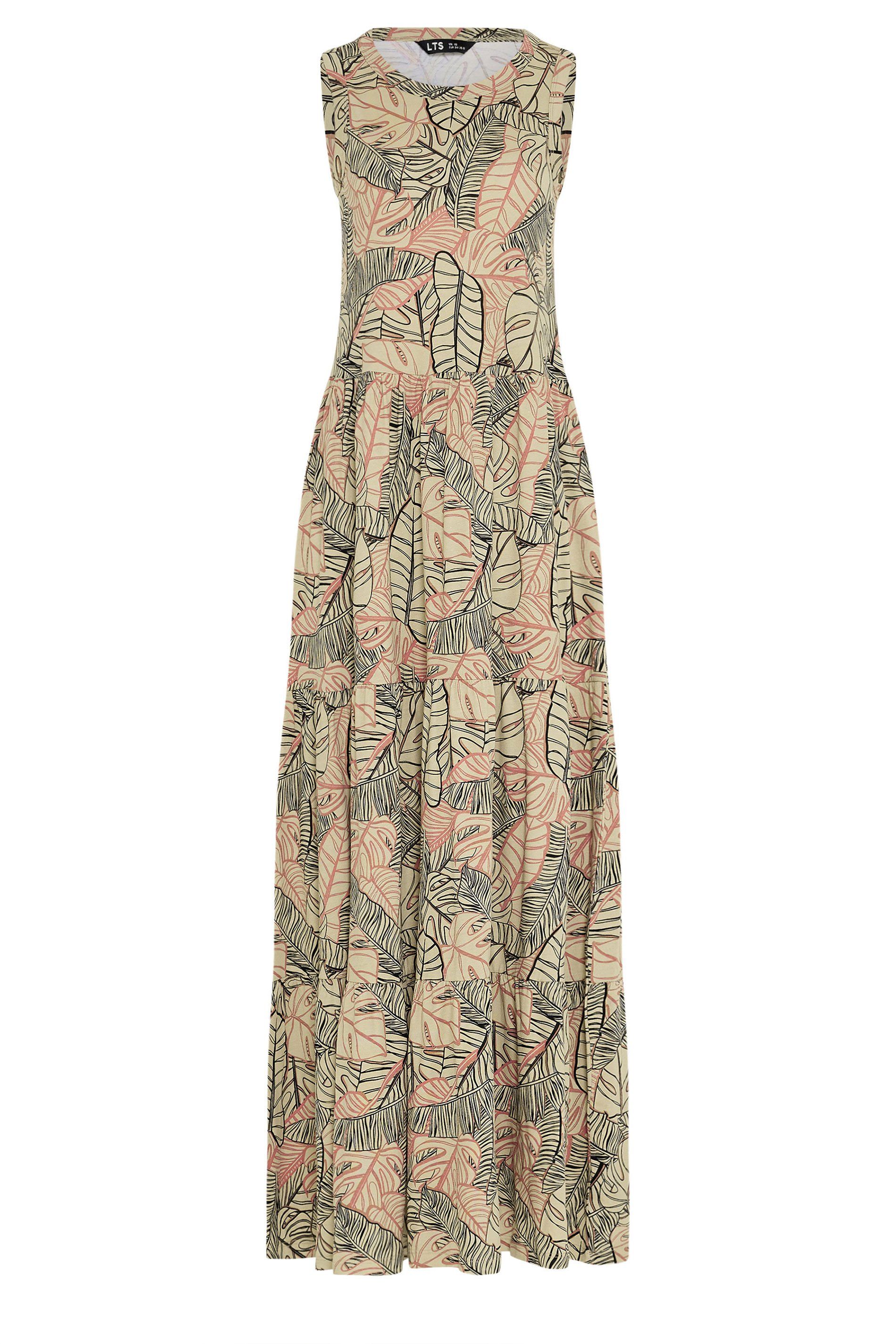 Long Tall Sally Tall Leaf Print Maxi Dress