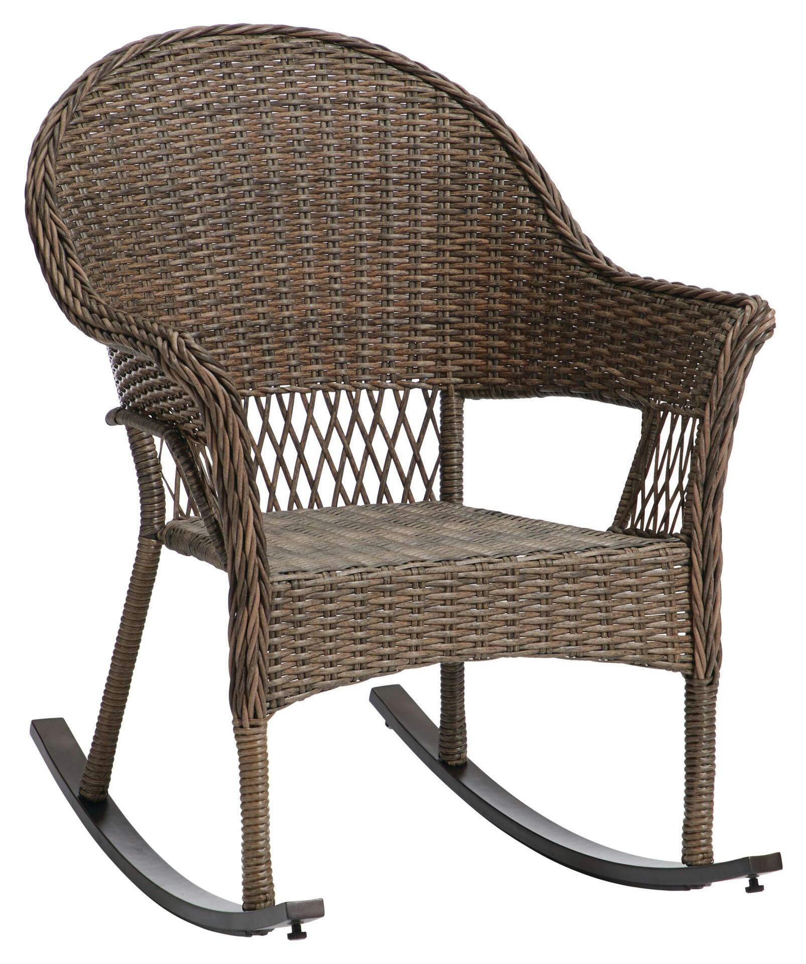 CANVAS Canterbury All-Weather Wicker Outdoor/Patio Sectional Rocking Chair