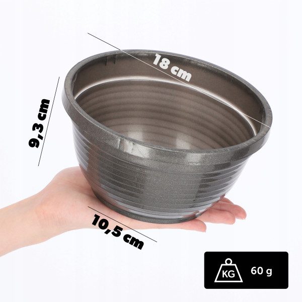 Doniczka Osłonka Donica Na Kwiaty 18cm Kolory Misa