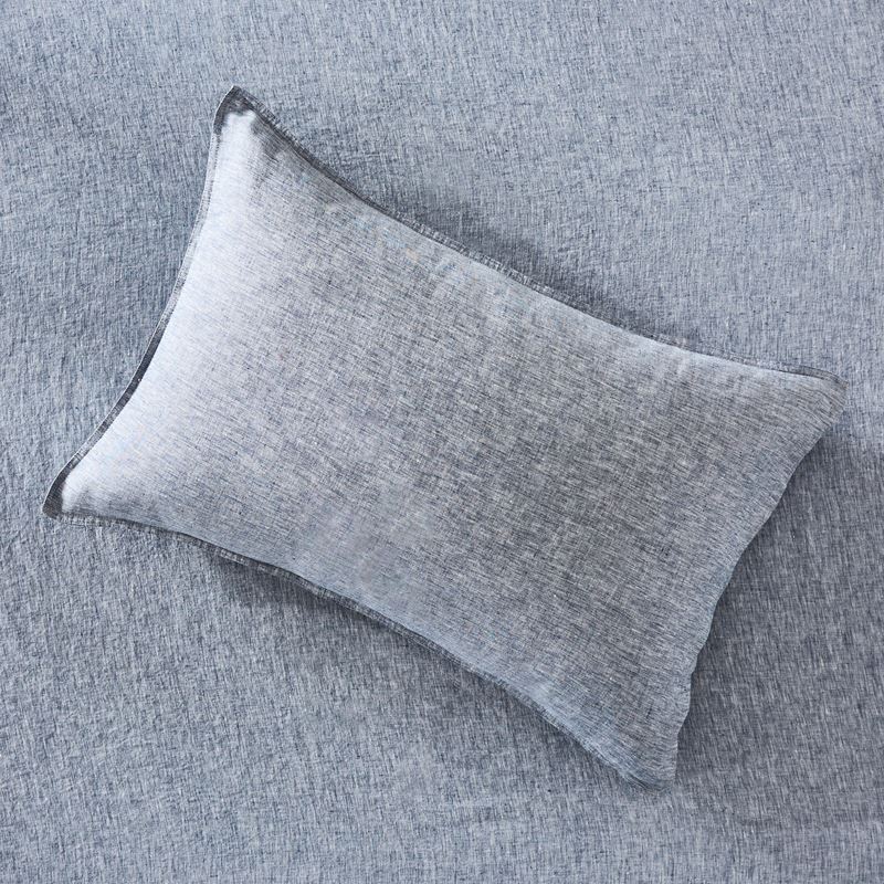 Vintage Washed Linen Navy Marle Quilt Cover Separates