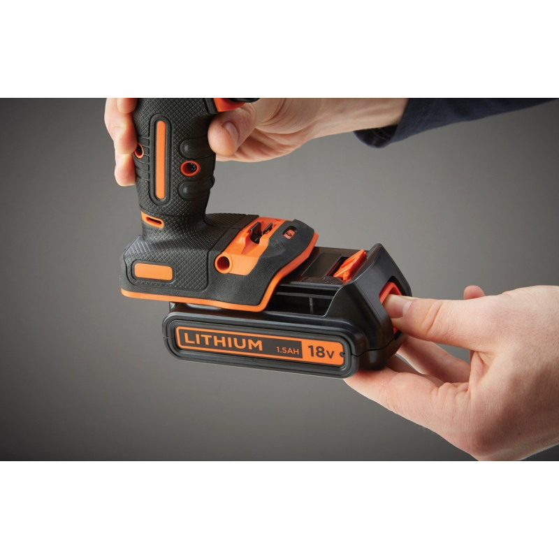 Perceuse visseuse à percussion sur batterie BDCHD18KB-QW 18 V BLACK DECKER