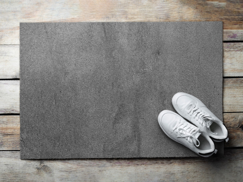 Mata do przedpokoju 60x40 Szary Beton loftowy styl wejścia Tulup