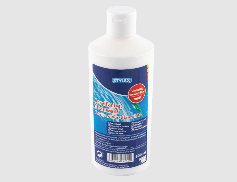 Acrylfarbe titanweiß