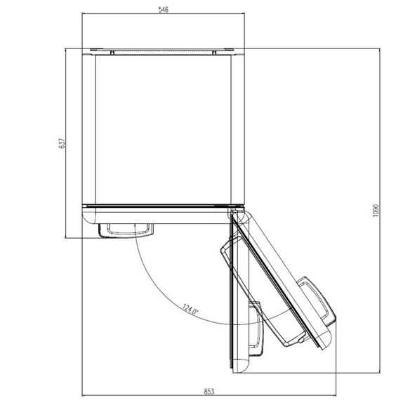 Kühl-Gefrierkombination »KG250.4RT B«, BxHxL: 54,6 x 177,5 x 62,6 cm, freistehend