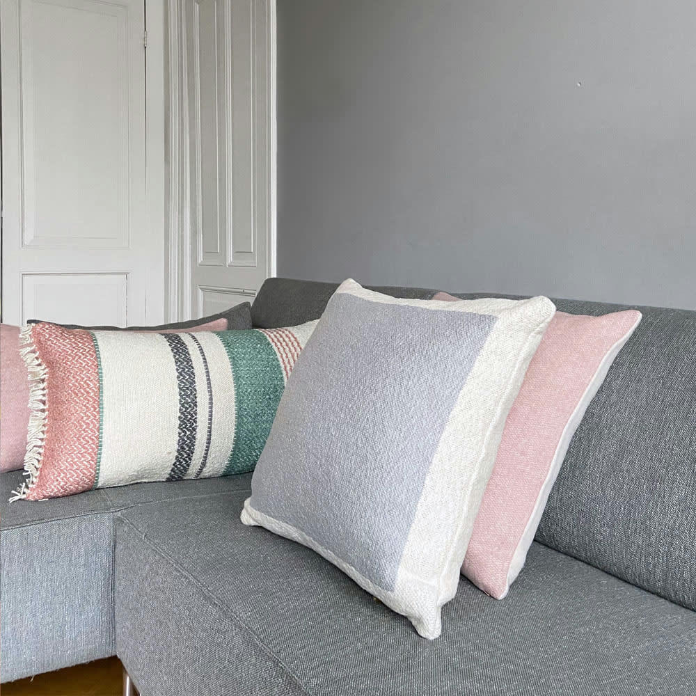 POSTER - Coussin affiche uni gris 50x50