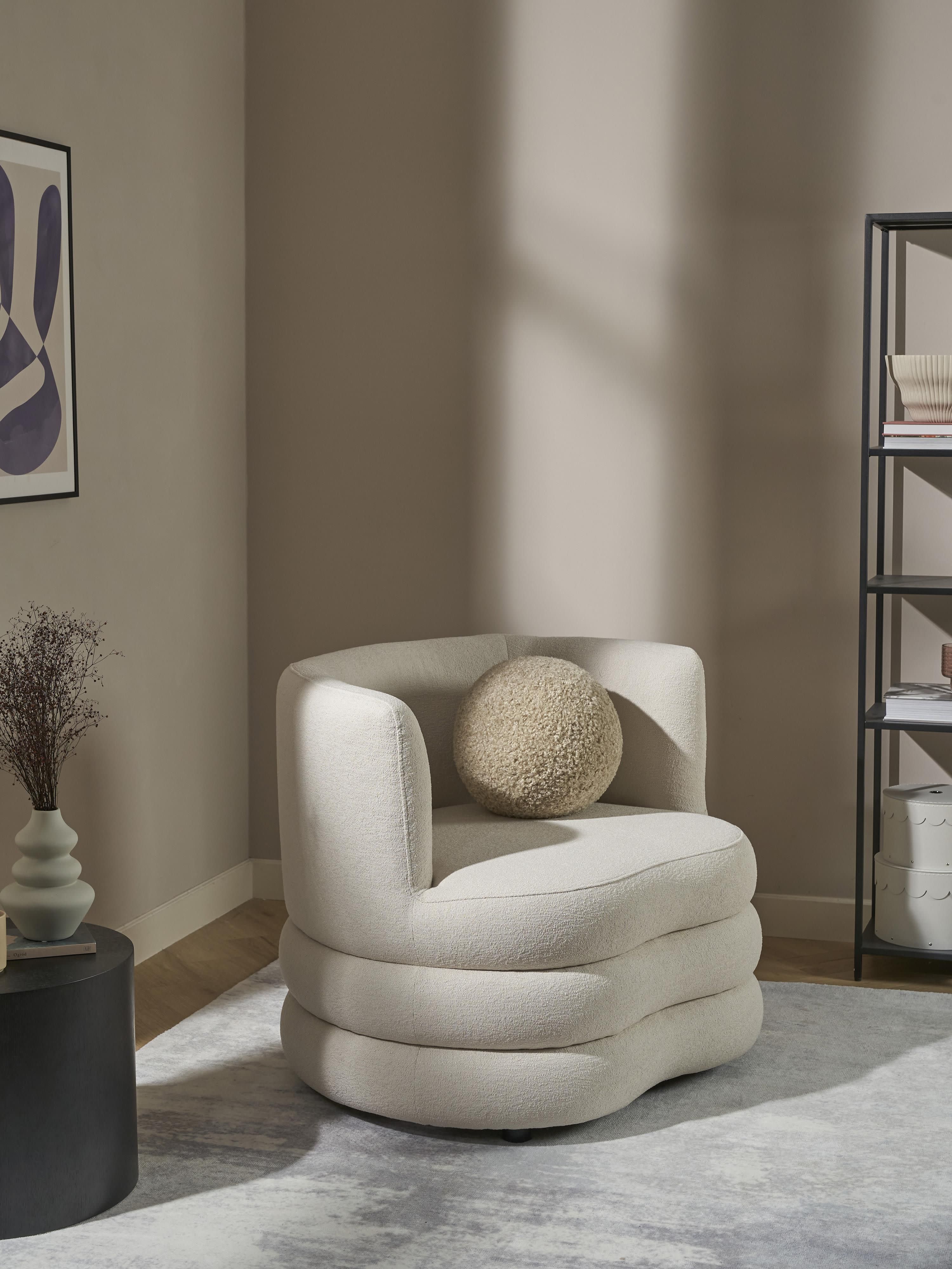 Designer Bouclé-Sessel Solomon