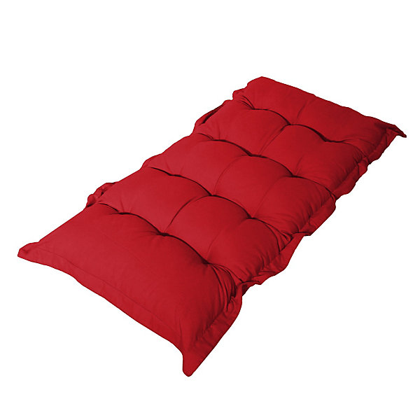 Matelas futon 120x60cm en polyester rouge