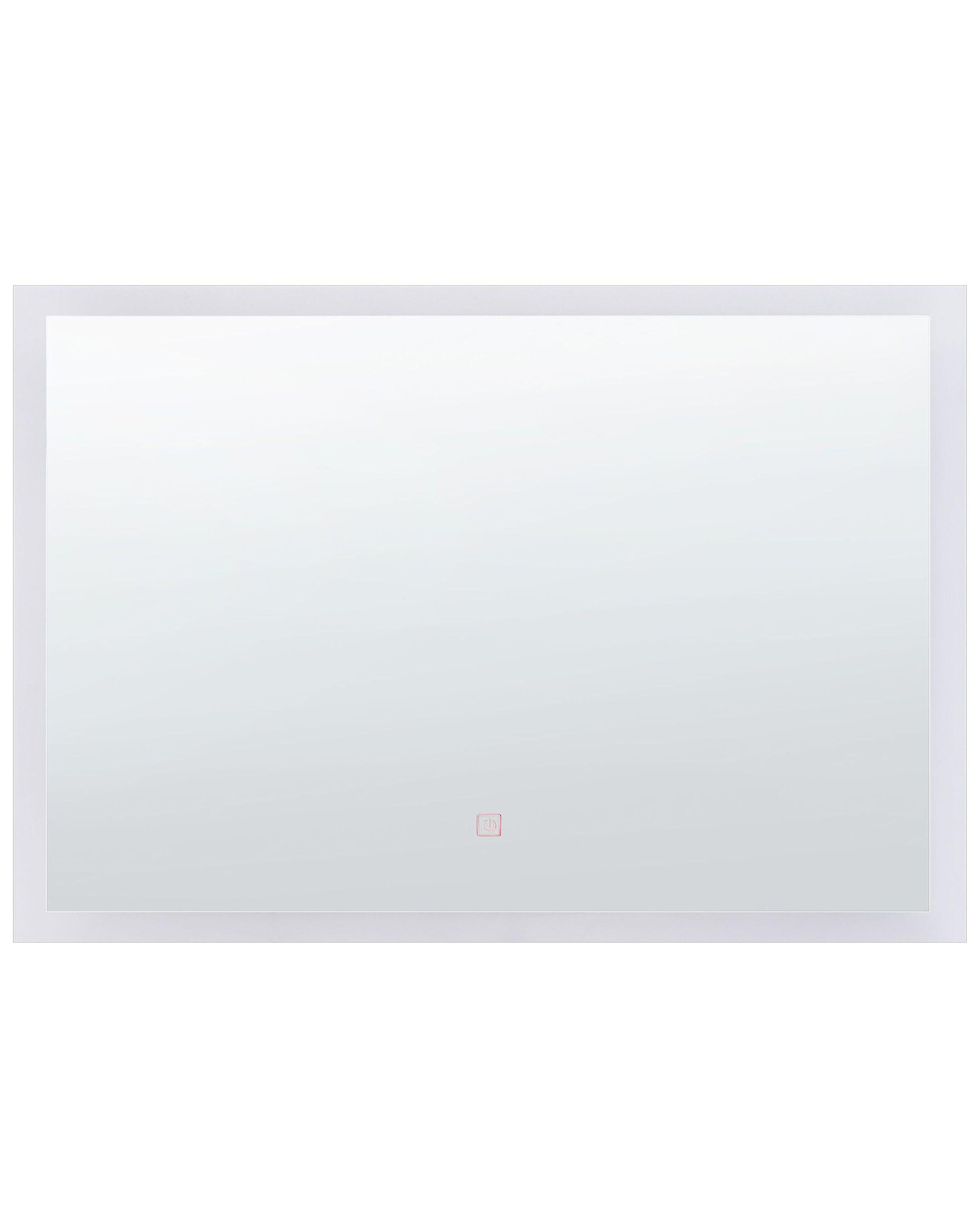 LED Bathroom Mirror ADOUR 80 cm 60 cm Silver