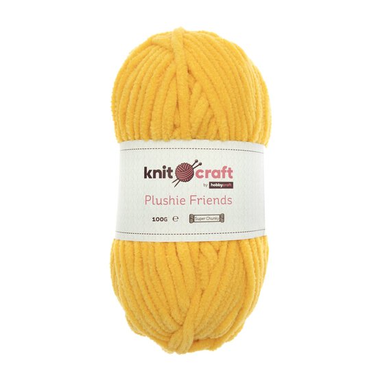 Knitcraft Yellow Plushie Friends Yarn 100g