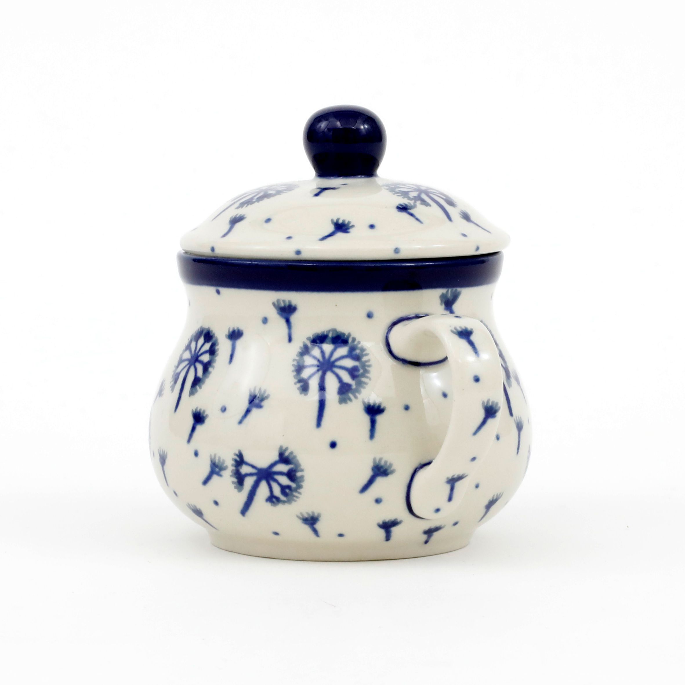 Cukiernica ceramiczna z uchwytami 035 h-9,5cm  2550X Dmuchawce