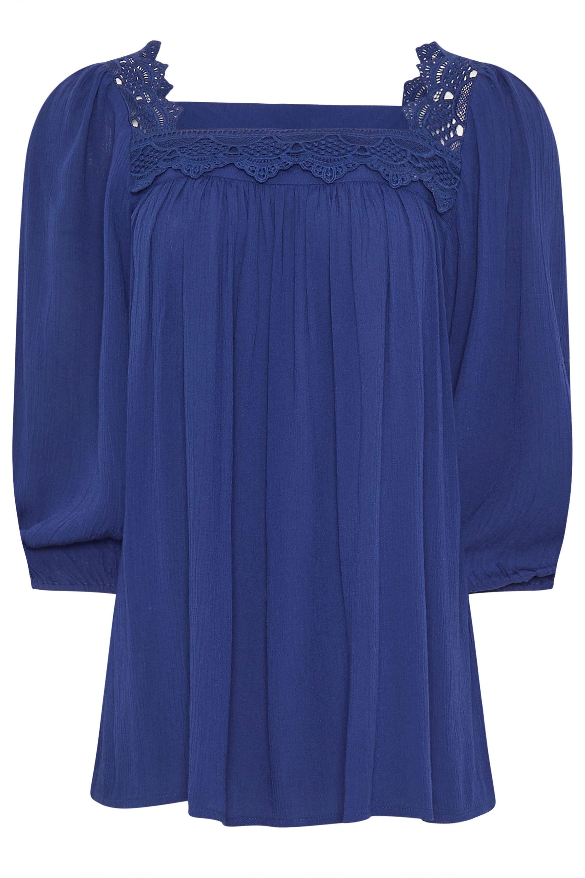 Long Tall Sally Tall Square Neck Textured Top