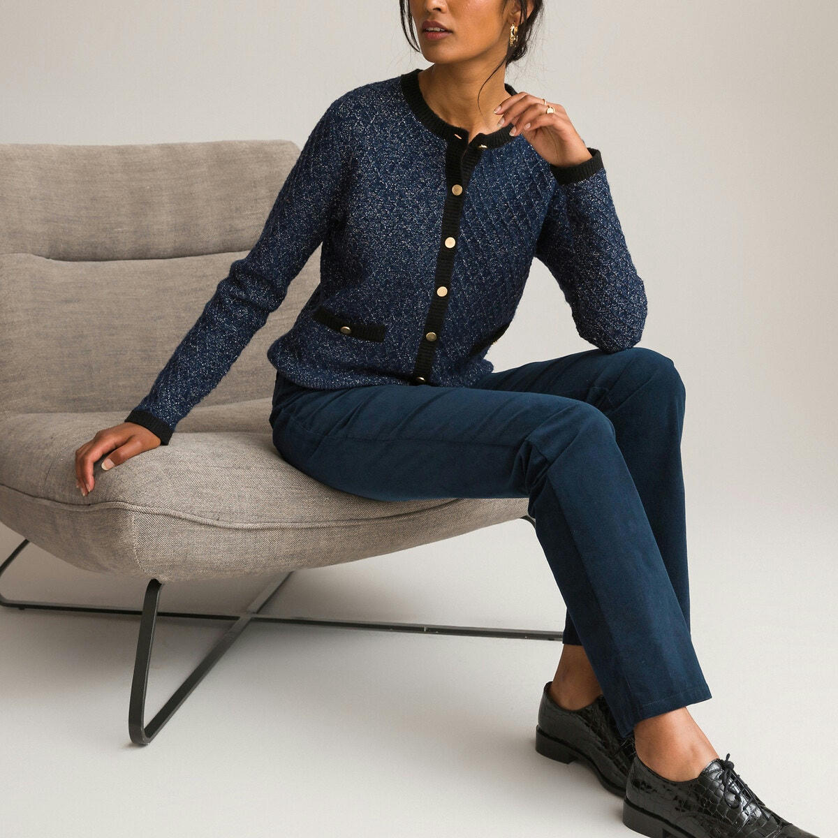 Pantalon velours, forme bootcut
