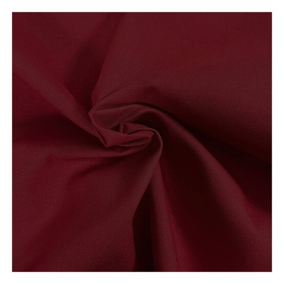 Wine Cotton Homespun Fabric by the Metre