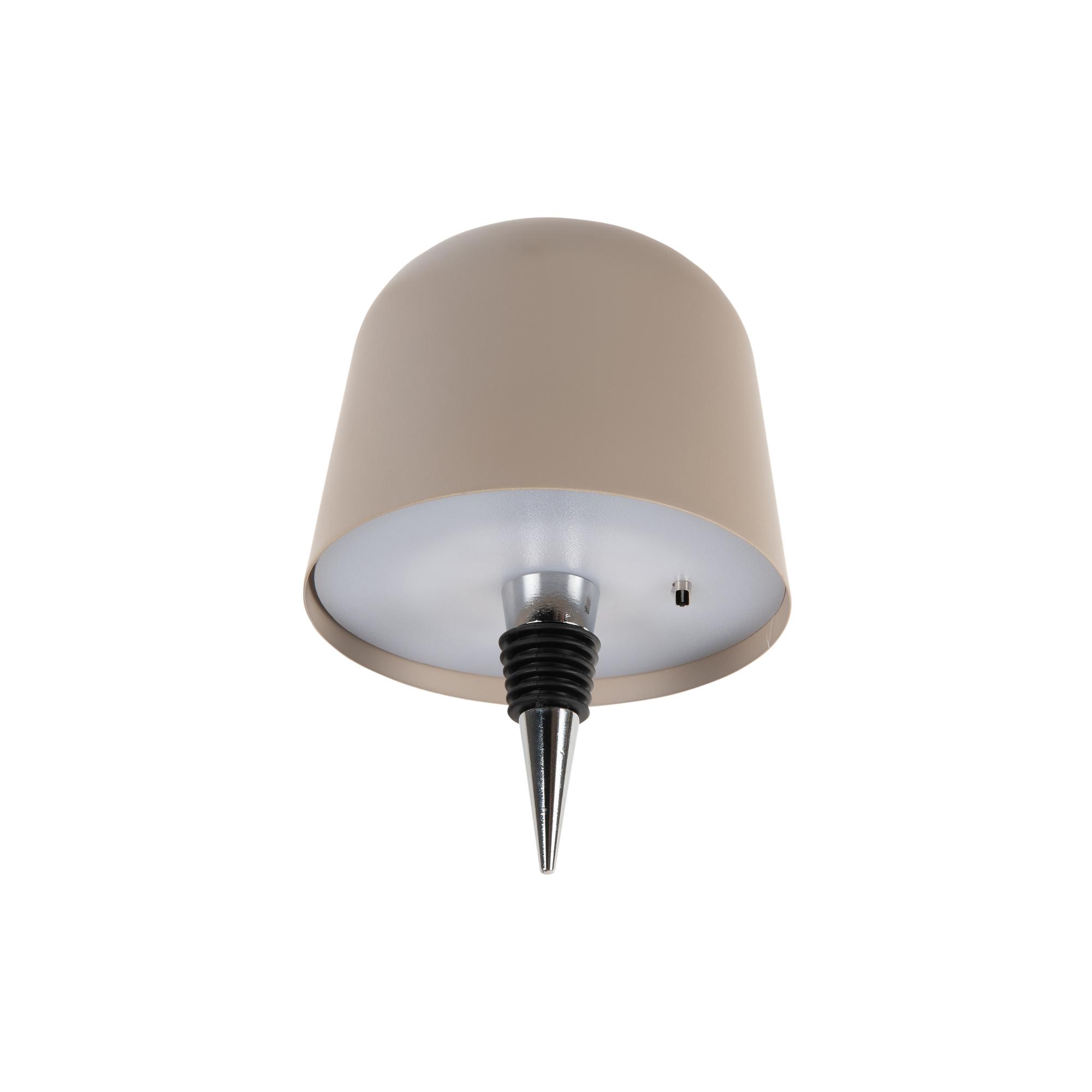 Leitmotiv tafellamp Cone Hat LED - grijs - Ø10cm