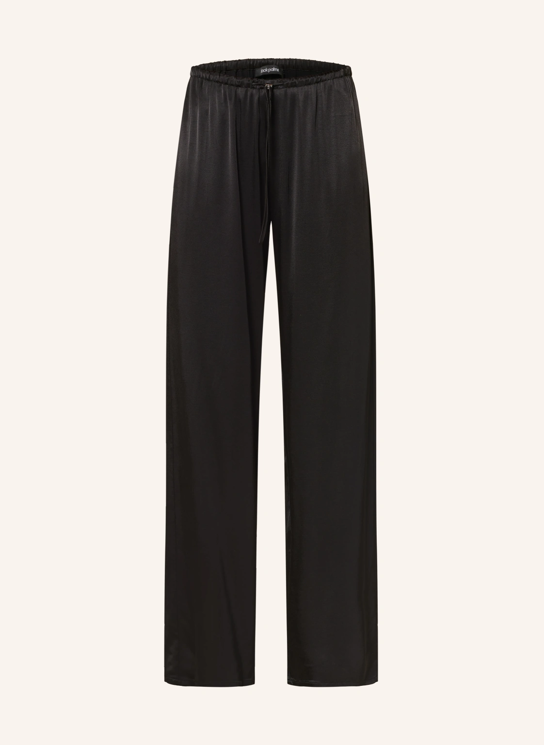 black palms Marlenehose LINGY aus Satin