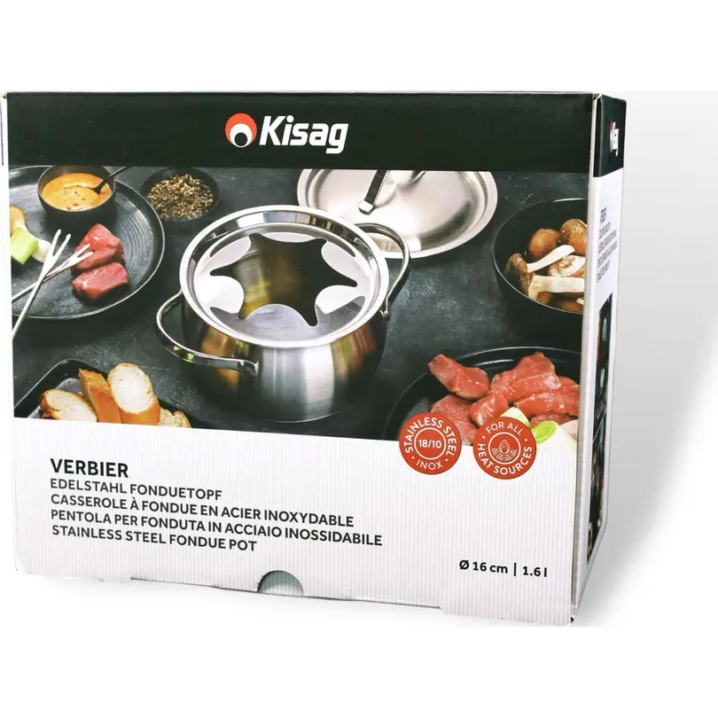 Fondue Caquelon 3-teilig Verbier
