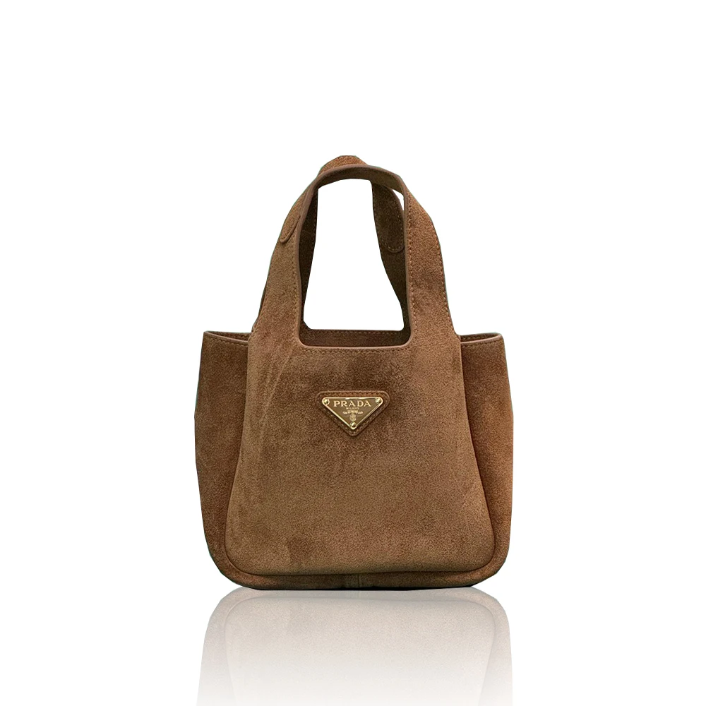 Prada mini suede tote bag