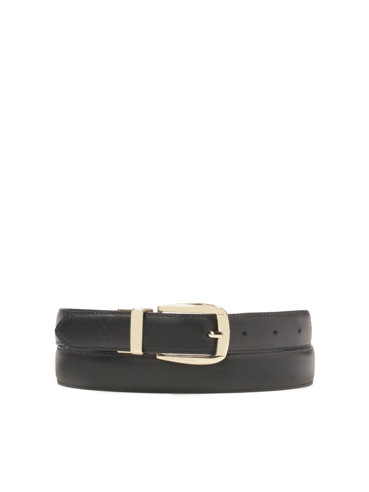 Black double-sided belt