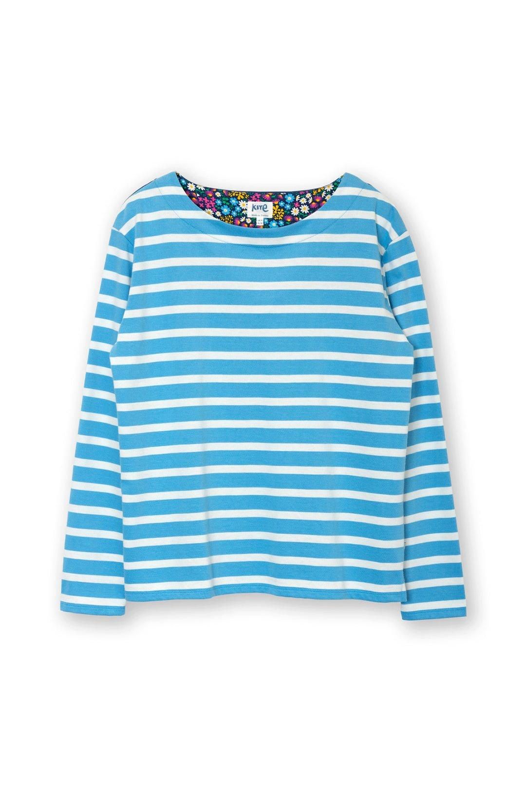 Kite Bingham Jersey Top Blue Stripe