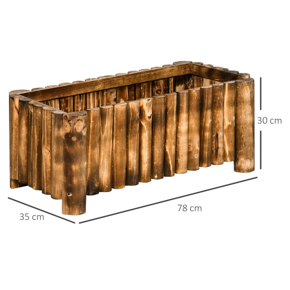 Hochbeet, BxHxL: 35 x 30 x 78 cm, TannenHolz