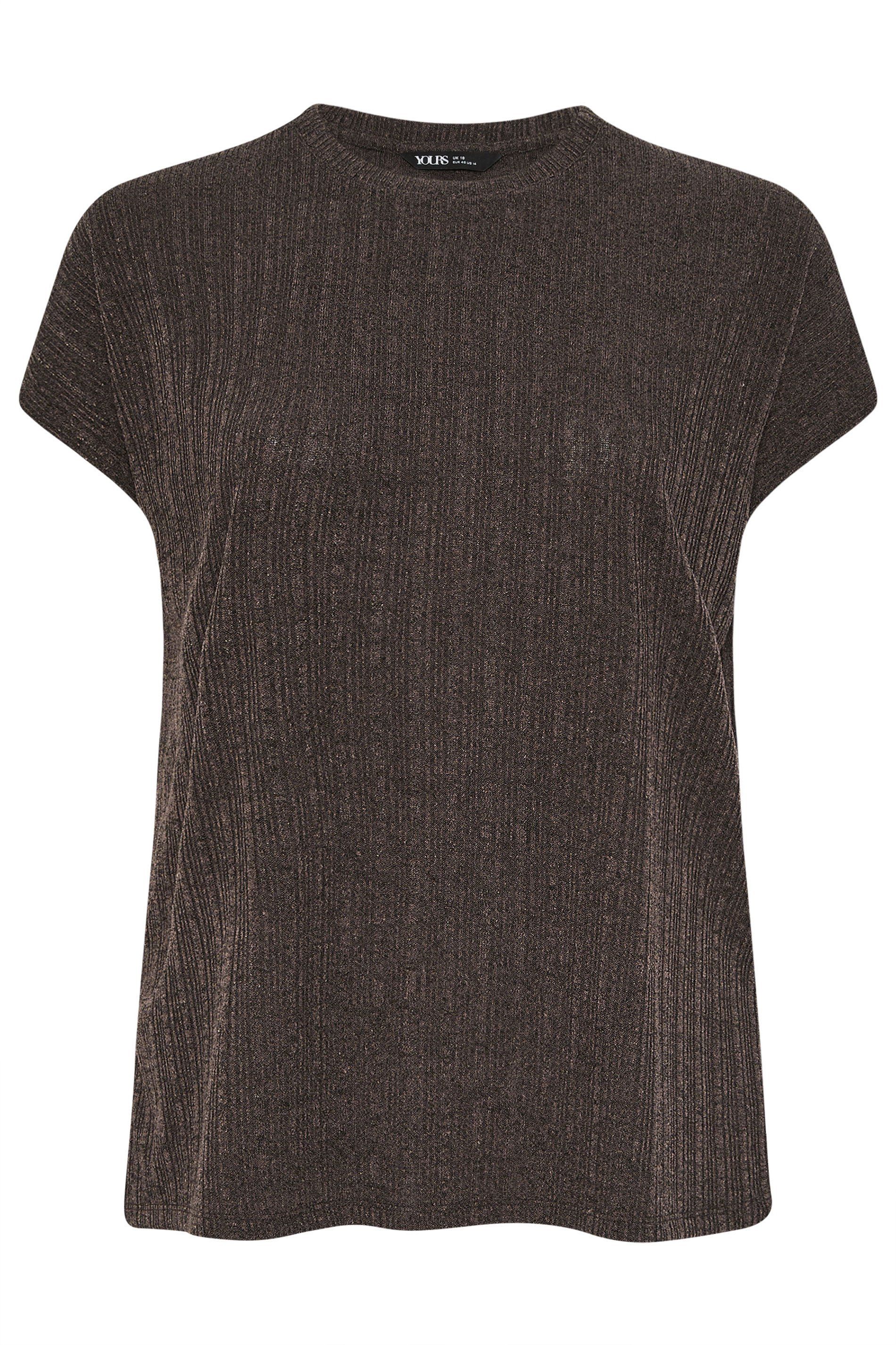 Yours Short Sleeve Knitted T-Shirt