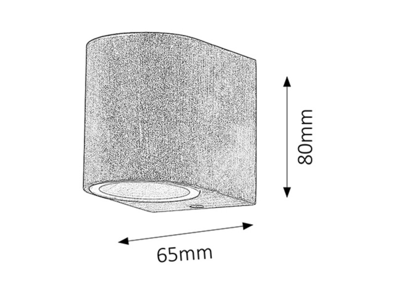 Kinkiet zewnętrznybrąz antyczny Chile 1xGU10x35W IP44 Rabalux