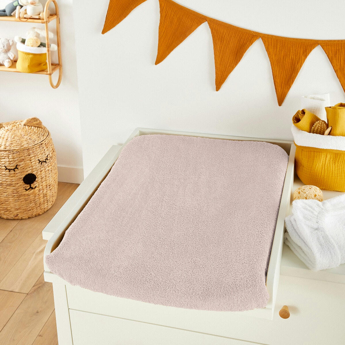 Lot de 2 housses de matelas à langer Éponge bio
