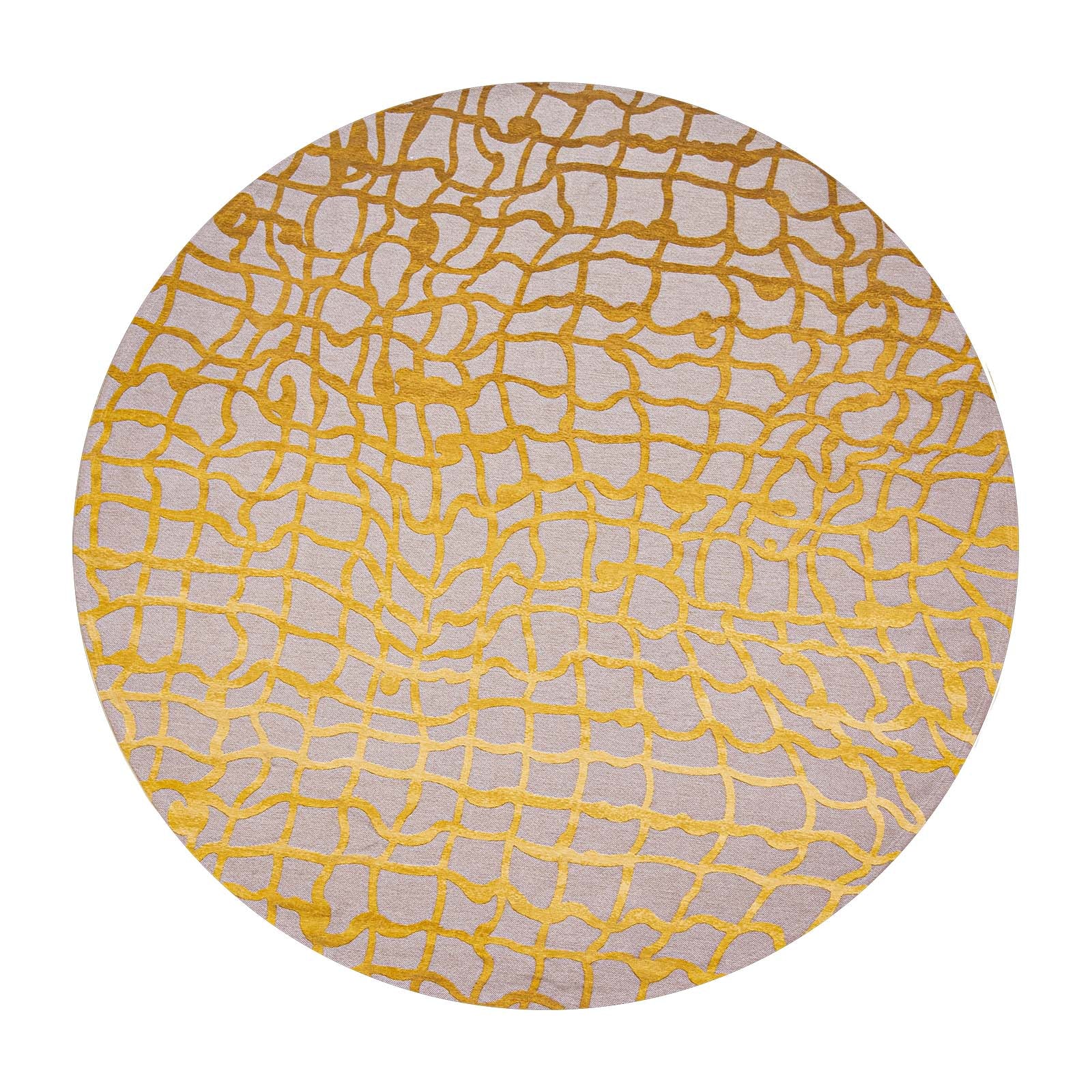 Louis De Poortere vloerkleed Yellow Scarab - geel - 140x140cm