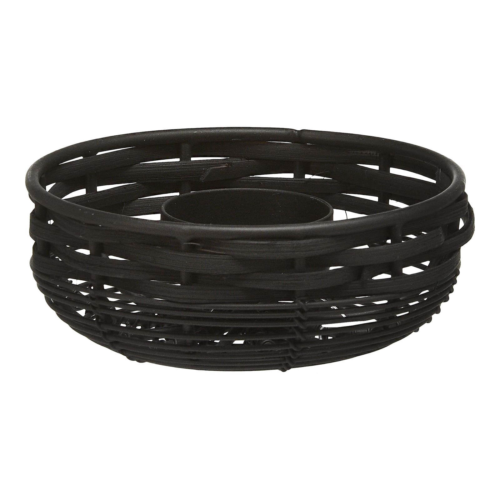 Teelichthalter More Schwarz, ⌀ 11 cm, H 40 mm