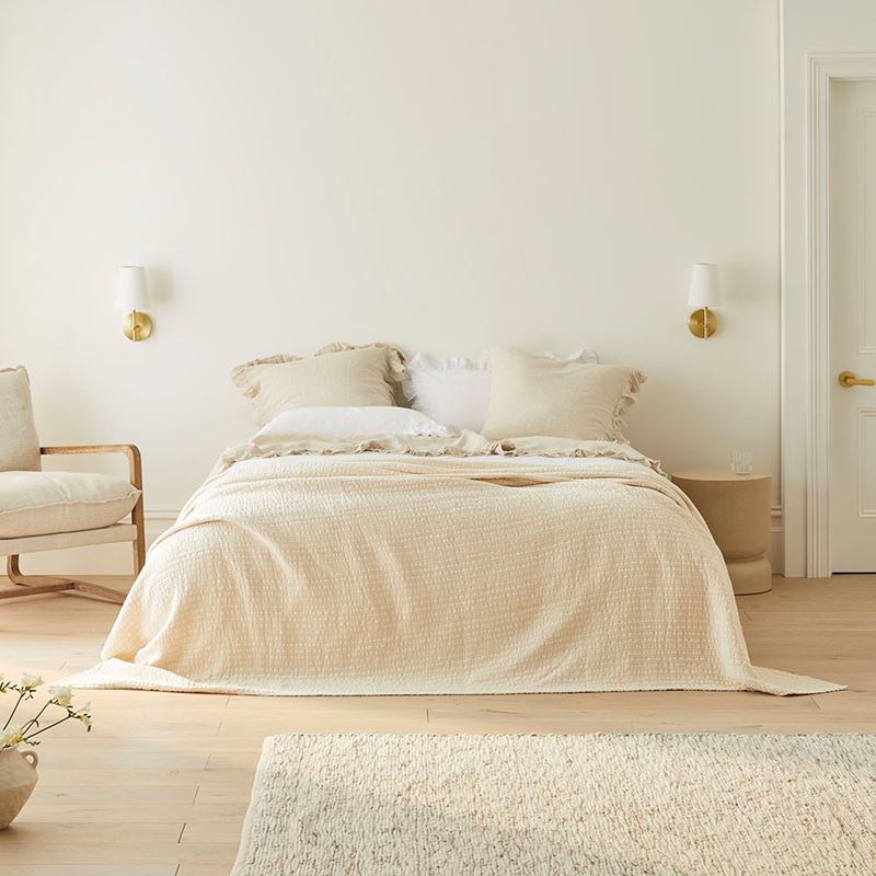 European Collection Ecru Crowley Blanket