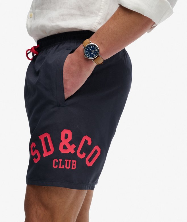 Printed Logo 16-Inch Swim Shorts