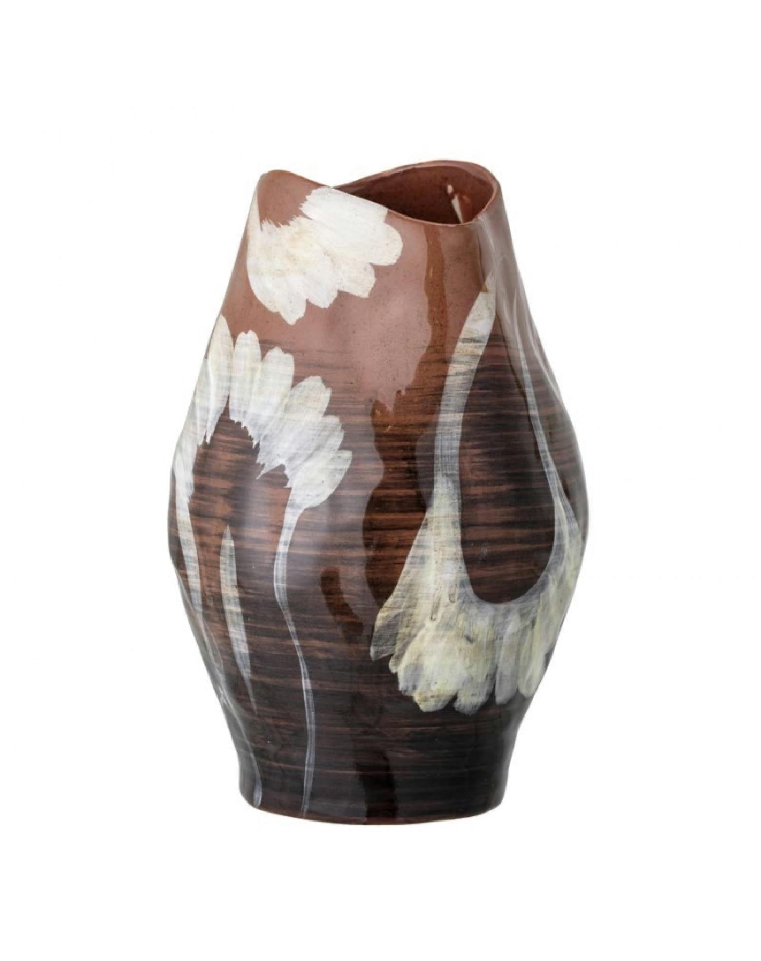 OBSA - Vase en grès brun H30cm