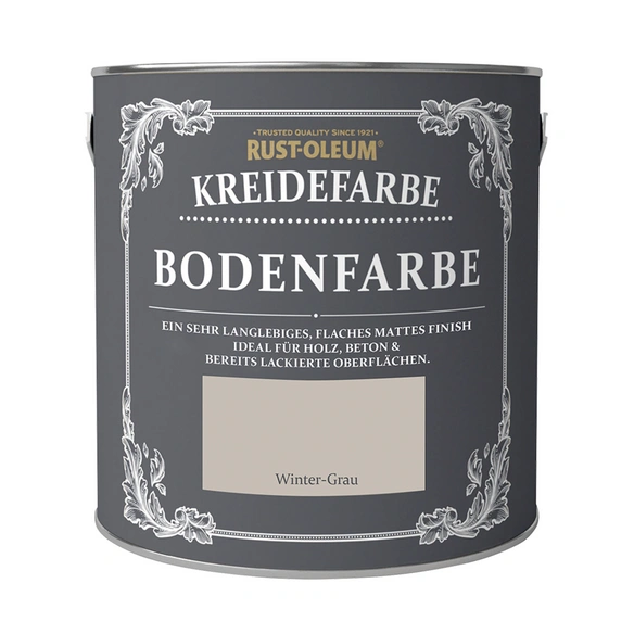 Bodenbeschichtung, Kreidefarbe, 2,5 L, winter grau