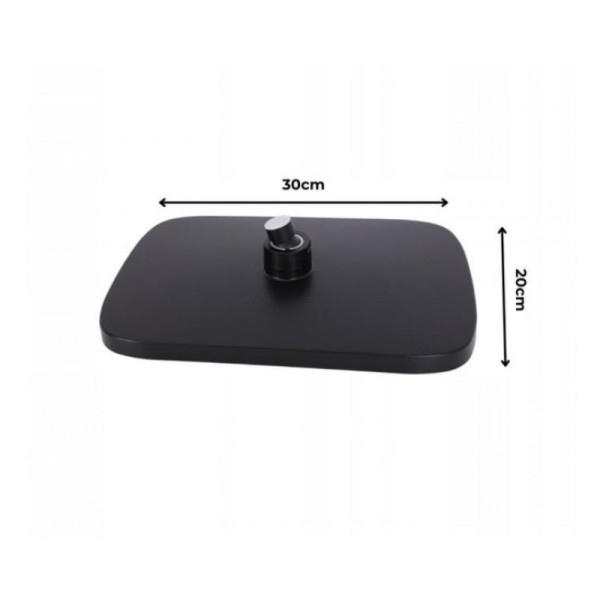 Deszczownica SAMI-XL - Yoka Home prostokątna czarna 30x20