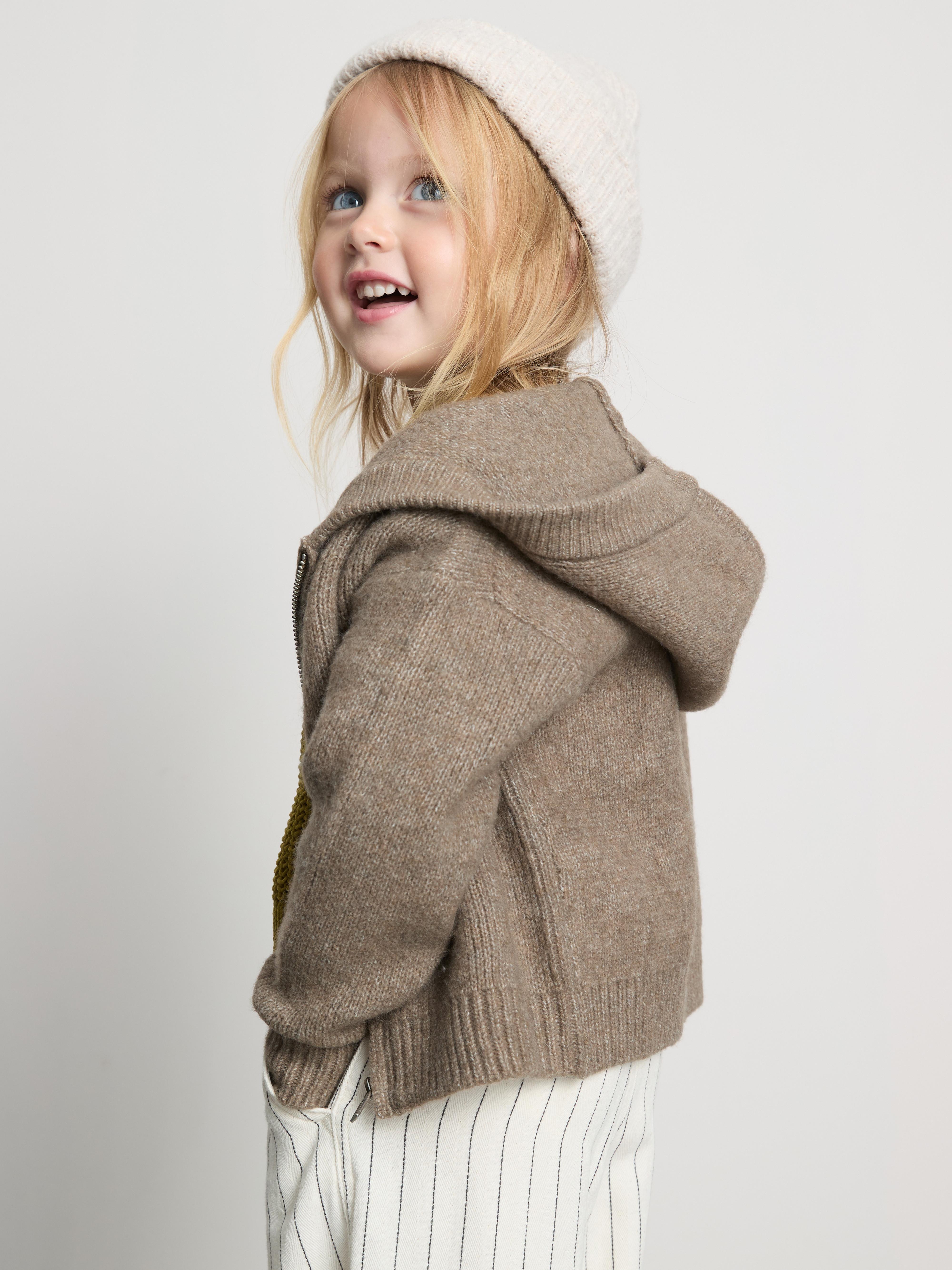 1.5-8yrs | Zip-Up Hooded Cardigan