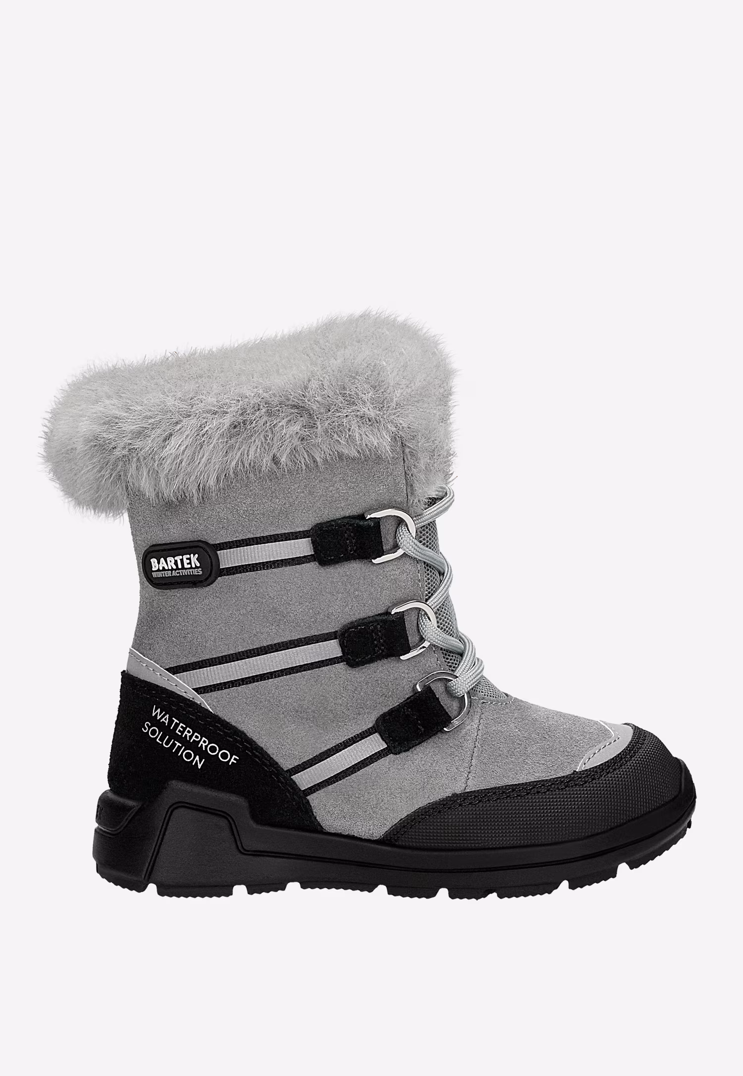 Śniegowce BARTEK, 85003-60, popielato-czarne