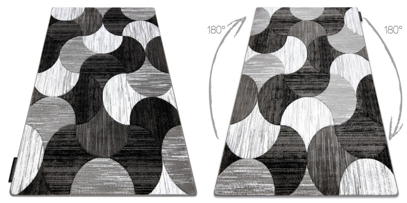 Dywan ALTER Geo Muszle szary 80x150 cm