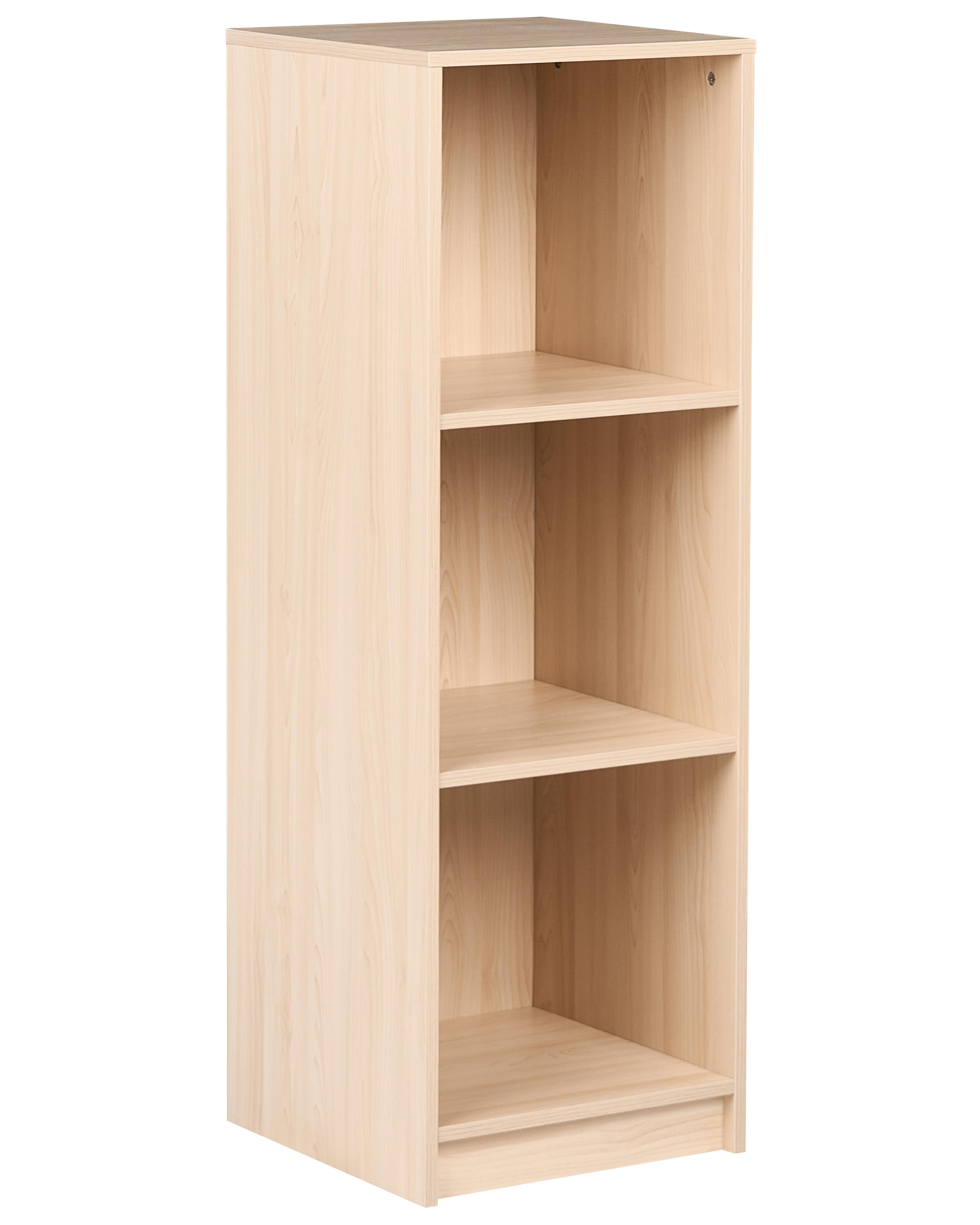 3 Tier Bookcase ZEHNA 117 cm Light Brown