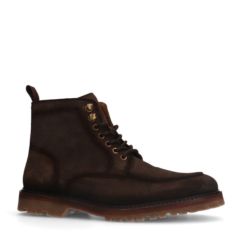 Manfield Bruine suède veterboots