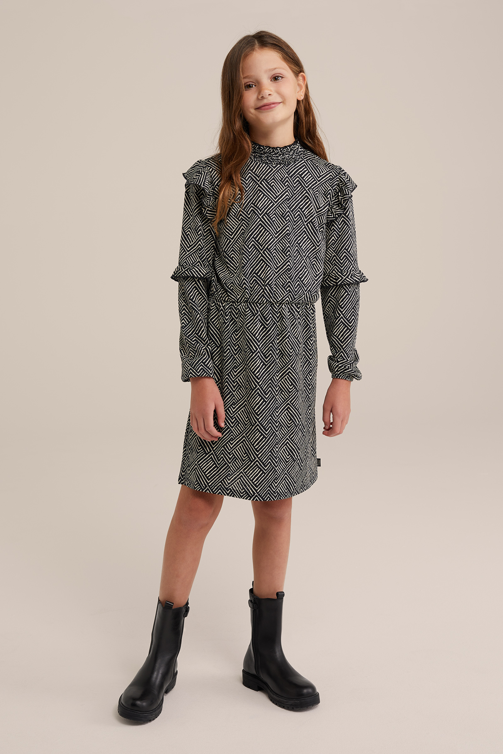 Meisjes jurk met dessin