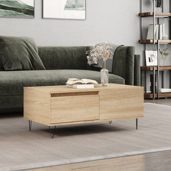 Stolik Kawowy Ława Stół Brązowy 90x50x36.5 Do Salonu Do Pokoju