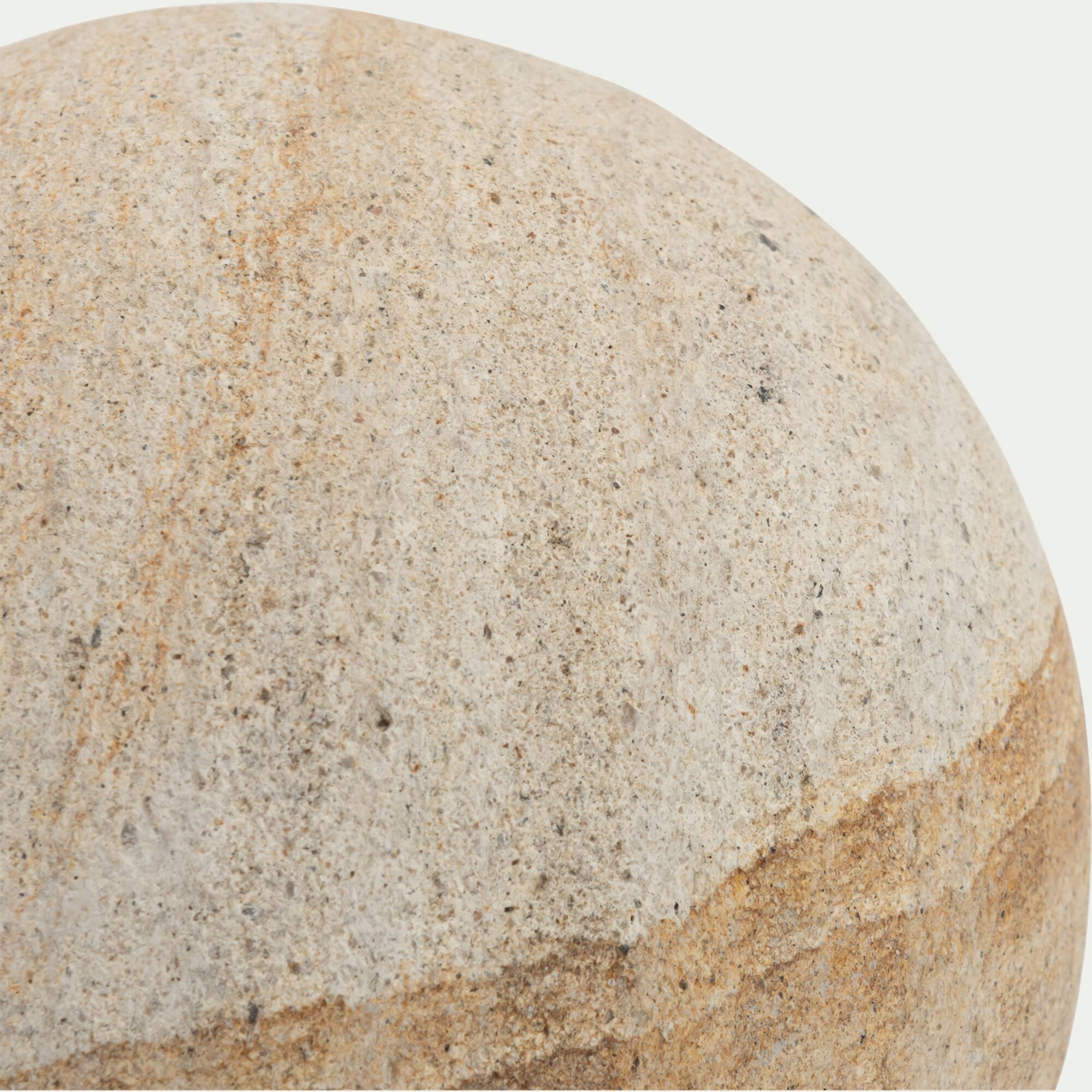 LIOUQUET - Boule déco en grès D15cm - beige