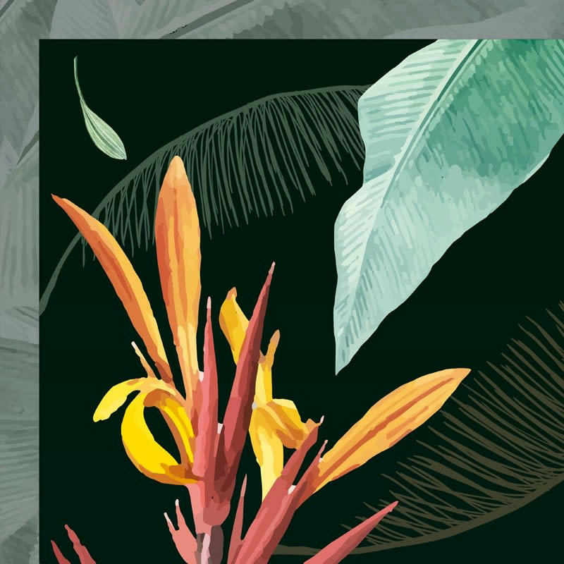 TROPICS DARK - Tête de lit L140xH 70cm