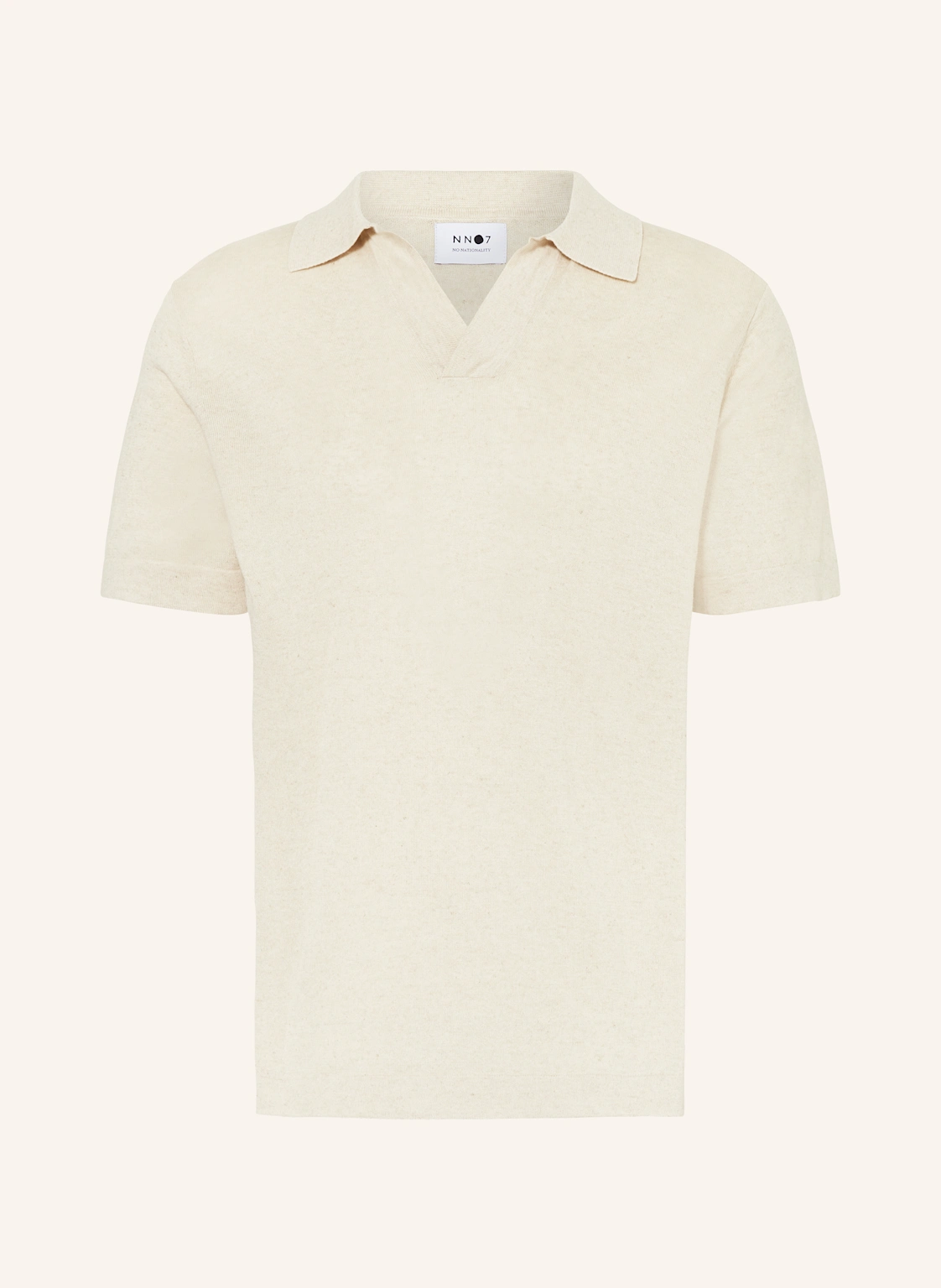 NN.07 Strick-Poloshirt RYAN mit Leinen