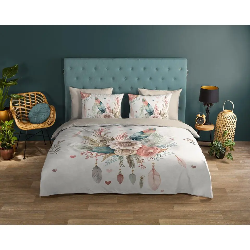 Good Morning Videl Dekbedovertrek Off-white-1-persoons (140 x 200/220 cm)