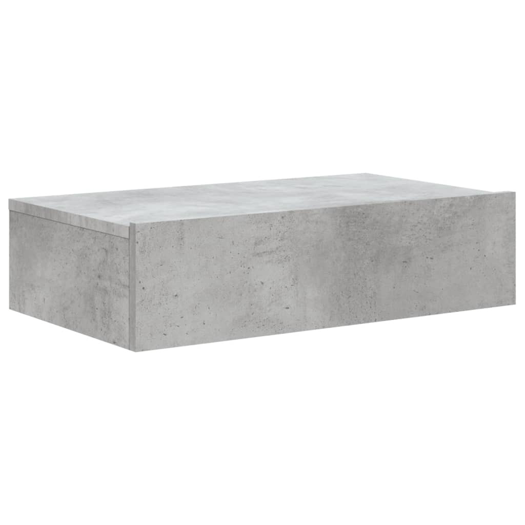 Szafka telewizyjna z LED szarość betonu 60x35x15.5 cm