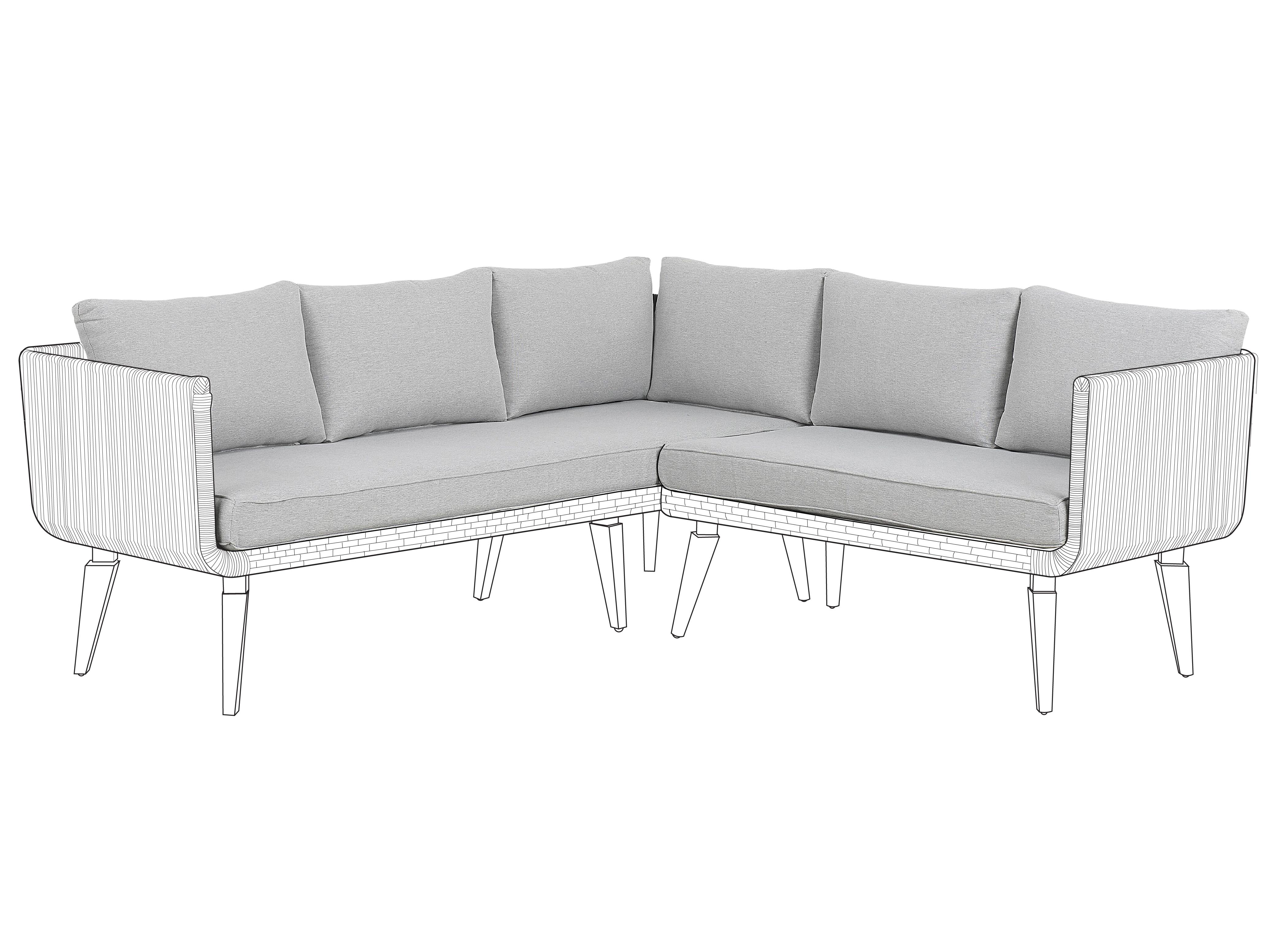 Outdoor Cushion Cover Set ALCAMO Grey