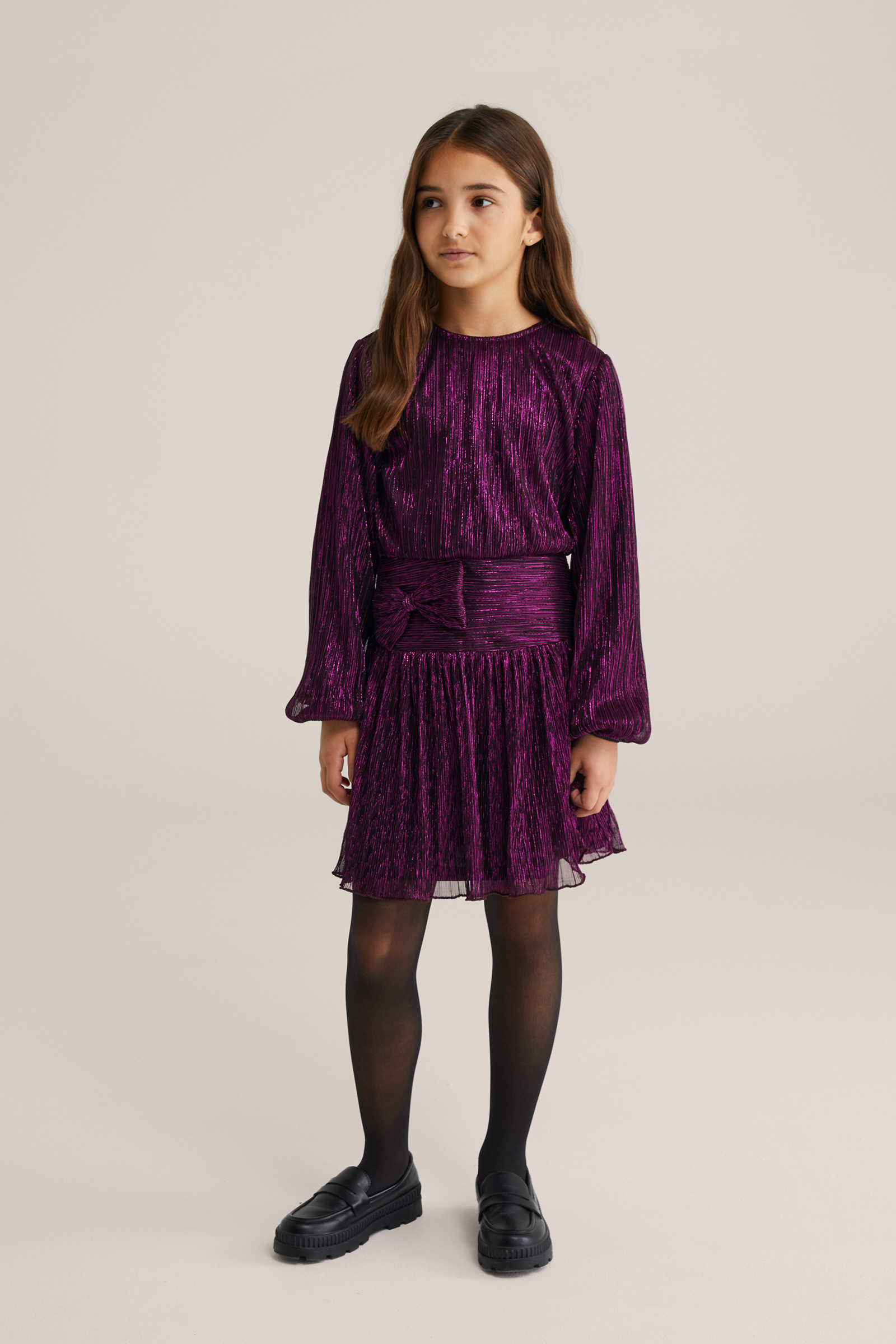 Meisjes jurk met glittergaren