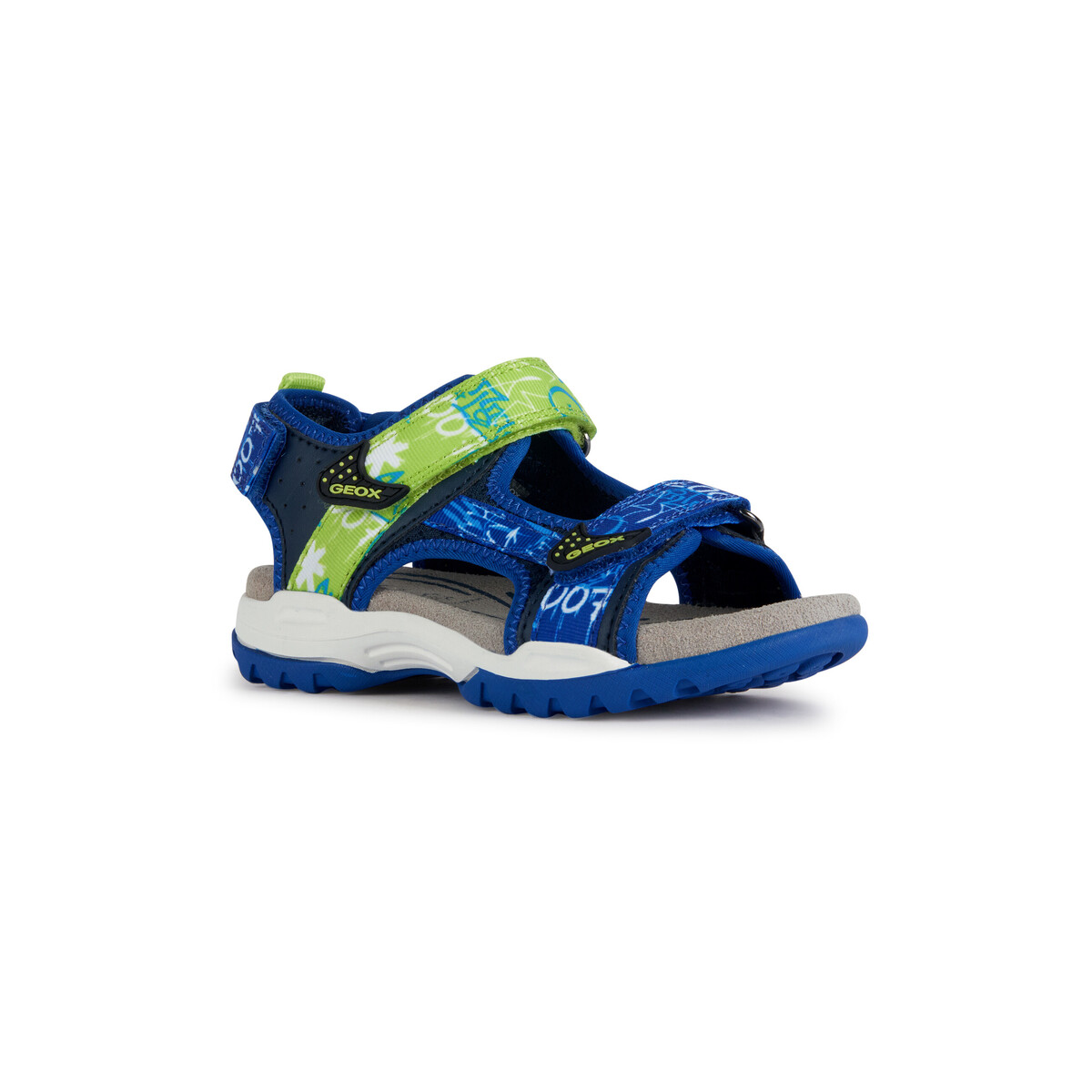 Geox - J BOREALIS BOY - Navy / Lime