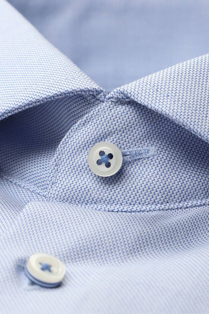 ETERNA 1863 Modern Fit Hemd blau, Strukturiert